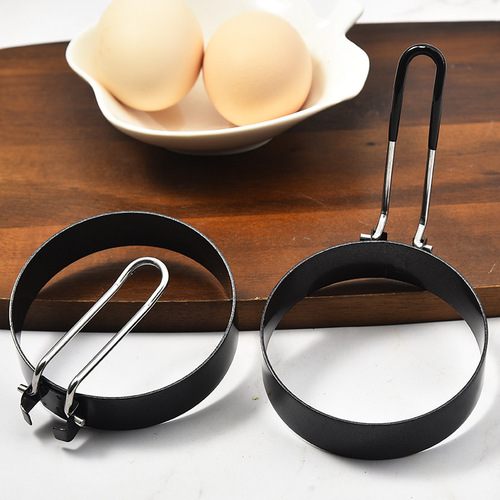 Stainless steel 430 egg pan for frying eggs, household kitchen baking tools, egg frying pan, non-stick frying egg ring