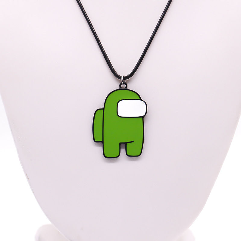 Collar-transfronterizo nuevo Entre nosotros juego espacio Hombre Lobo nos matan alrededor de esmalte COLLAR COLGANTE