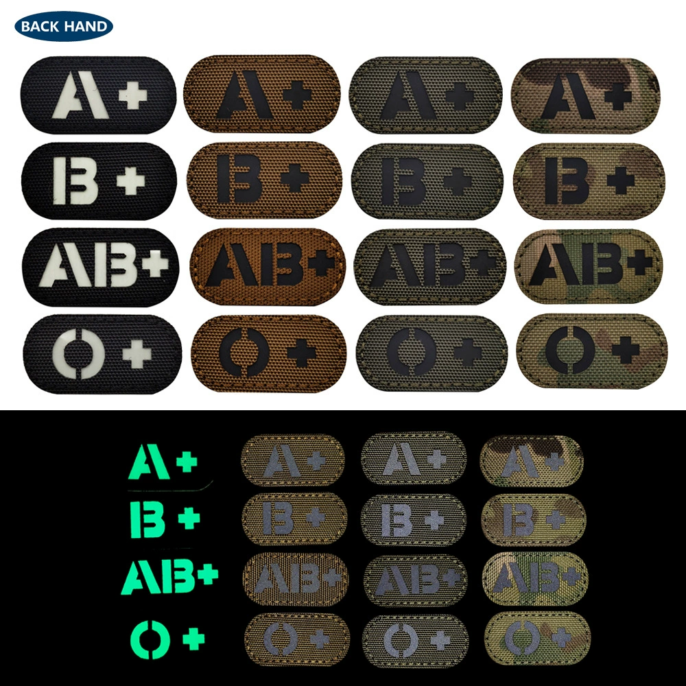 IR отражающий A+ B+ AB+ O+ мини-кровь тип магическая наклейка 2.5*2 см главы первой помощи тактический моральный раздел