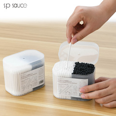 Japanese 300P Dual-Head Cotton Swabs for Ear Cleaning, Makeup Removal, Household Cotton Swab Box