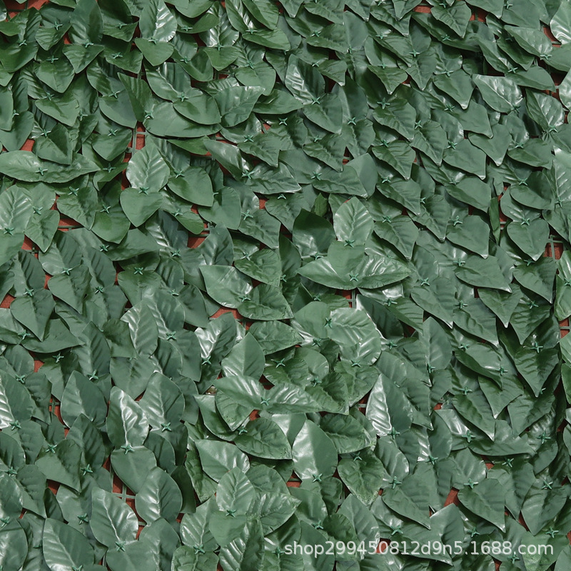 Suministro directo transfronterizo, cerca de plástico de simulación, cerca de patio, pared de plantas de simulación, jardín al aire libre, cerca de hojas verdes