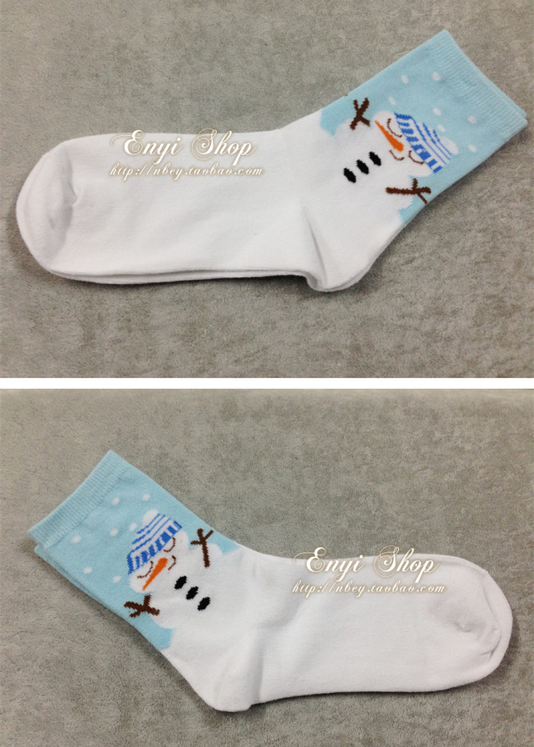 2015 calcetines de Navidad media pantorrilla adultos pareja calcetines de algodón jacquard Taobao regalo de dibujos animados fabricante