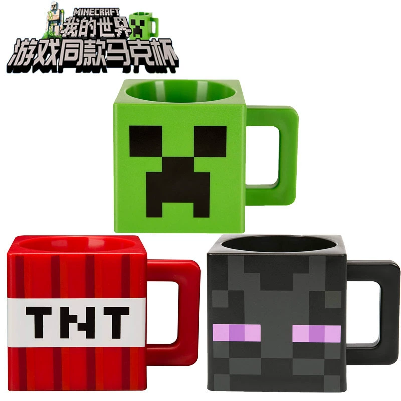 Квадратная кружка для игр — Pixel-стиль персонажа, чашка 230 мл, размеры 10.8×8.2×9.8 см