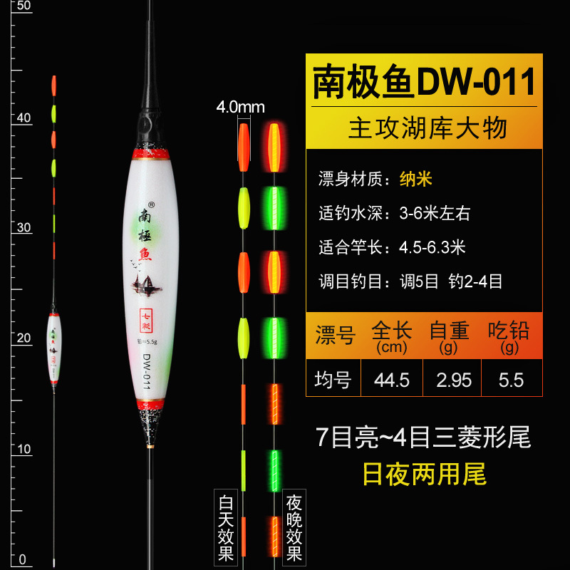 4+1 해외직구 찌 // 남극 물고기 DW-11 (5.5 g) 삼각 꼬리-평균