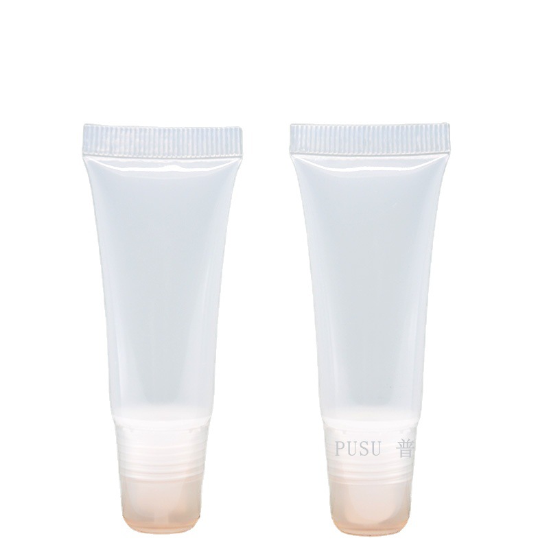 En stock 5 8 10 15 20ml bálsamo labial tubo boca oblicua transparente labio brillo manguera labio esmalte de labios hidratante manguera cosmética