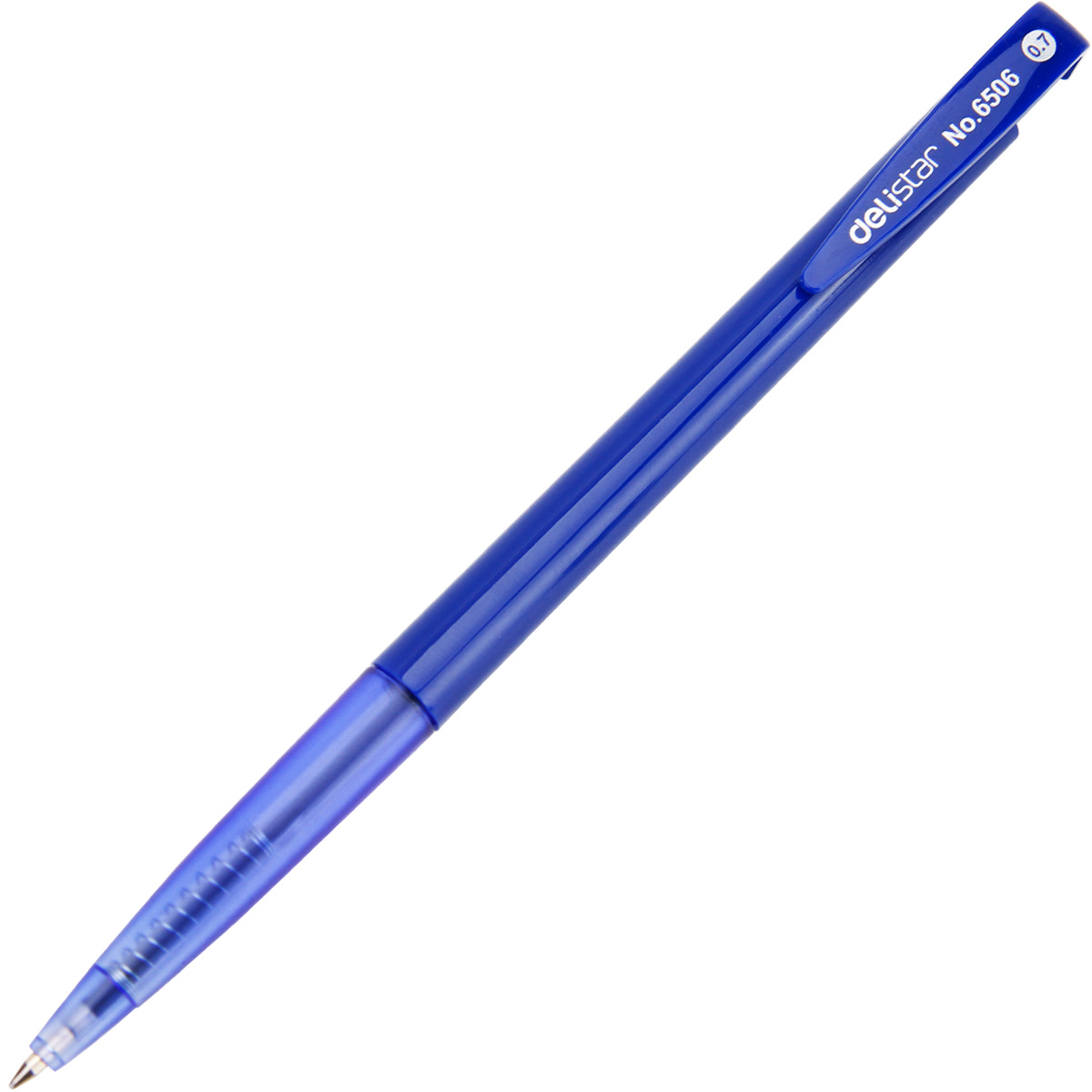 Deli bolígrafo automático Bolígrafo 6506 Deli bolígrafo tipo de prensa 0,7mm Negro Azul