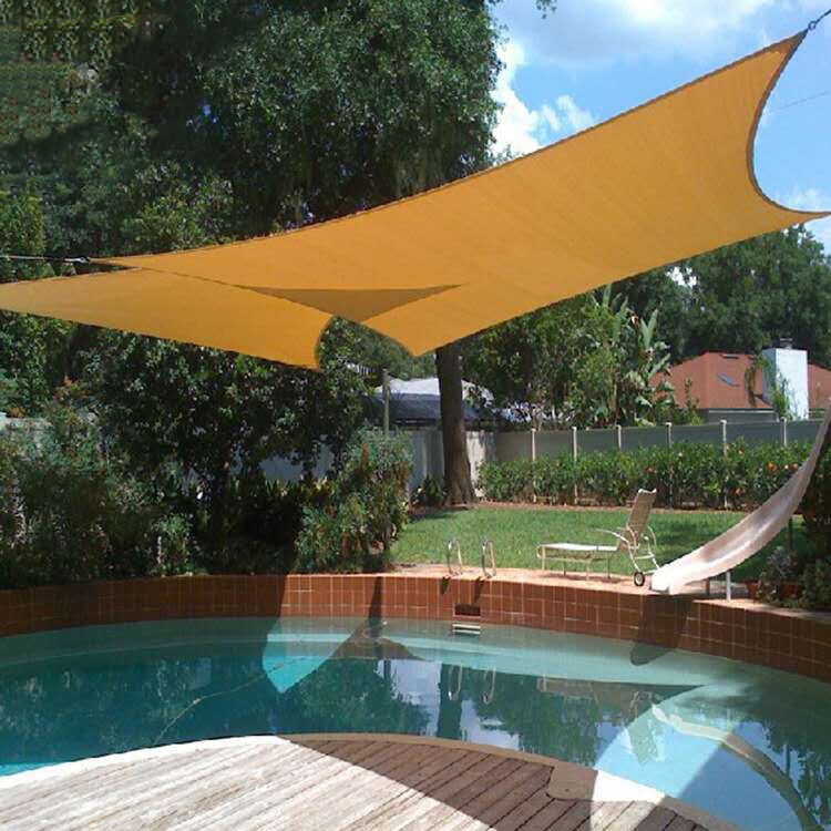 Sunshade sail garden swimming pool with four corners outdoor sunshade sail HDPE sunscreen triangular sunshade sail sunshade cloth Sunshade sail garden swimming pool with four corners outdoor sunshade sail HDPE sunscreen triangular sunshade sail sunshade cloth