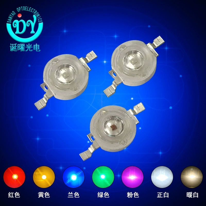 LED-лампа 1W с ярким светом 3W белый свет RGB яркие цвета 0.75W красный, желтый, синий, оранжевый фиолетовый свет имитации светящихся бусин