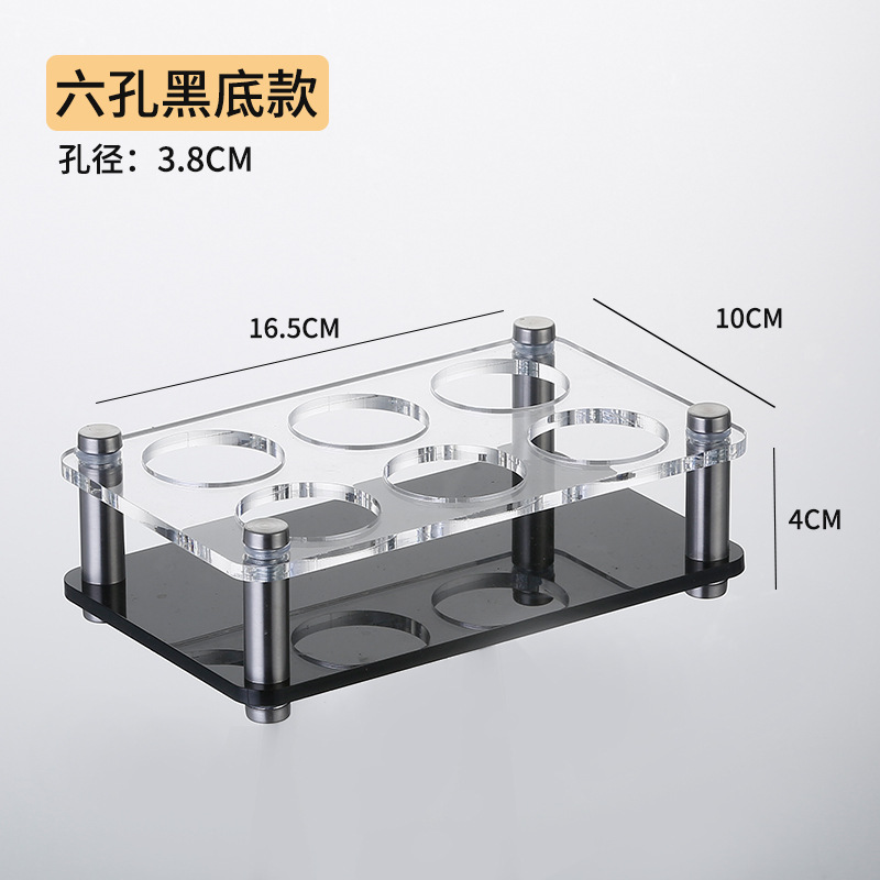 Bar portavasos acrílico combinación de plástico bala taza estante bar una taza de vino blanco taza de vino extranjero estante transparente