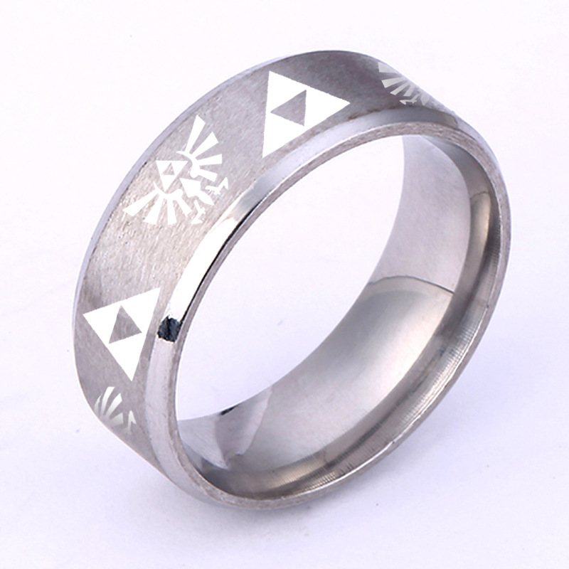 Comercio exterior nueva leyenda de Zelda anillo triángulo marca anillo anime periférico joyería accesorios fábrica al por mayor