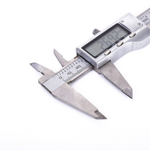 Cross-border full metal stainless steel digital vernier caliper, full silver stainless steel digital caliper, vernier caliper