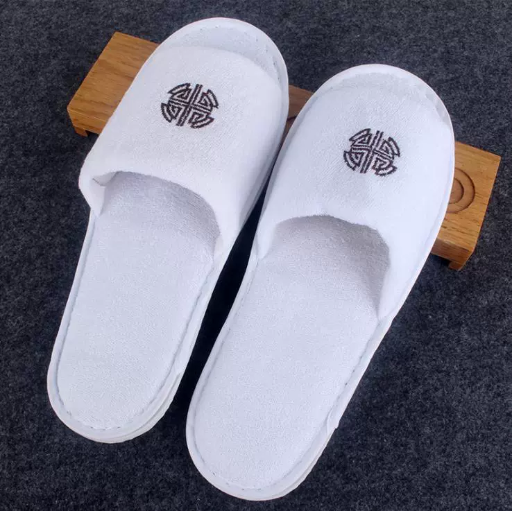 酒店一次性拖鞋加厚防滑客房跨境spa待客客人专用毛巾一次性拖鞋