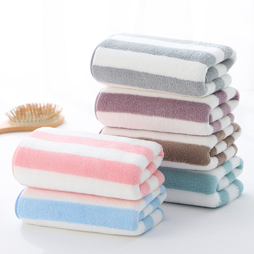 Coral Fleece Towel Thickened Water-absorbent Face Towel Adult Shower Towel Beauty Salon Gift Box Towel Wholesale Factory