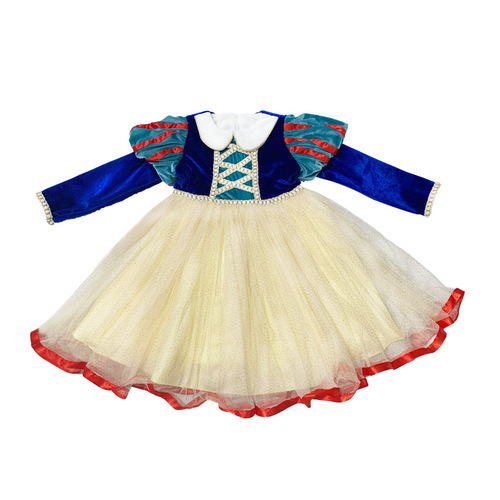Autumn Snow White Princess Dress Elsa Princess Dress Girls' Dress Korean Version Stylish Baby Birthday Performance Dress