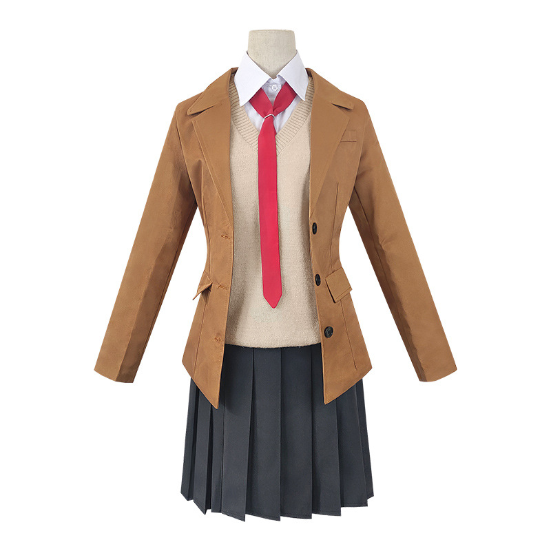 Youthful Pig-Headed Boy Will Not Dream to Bunny Girl Cos Suit Sakurajima Senior Sister Cosplay Anime Jk Uniform