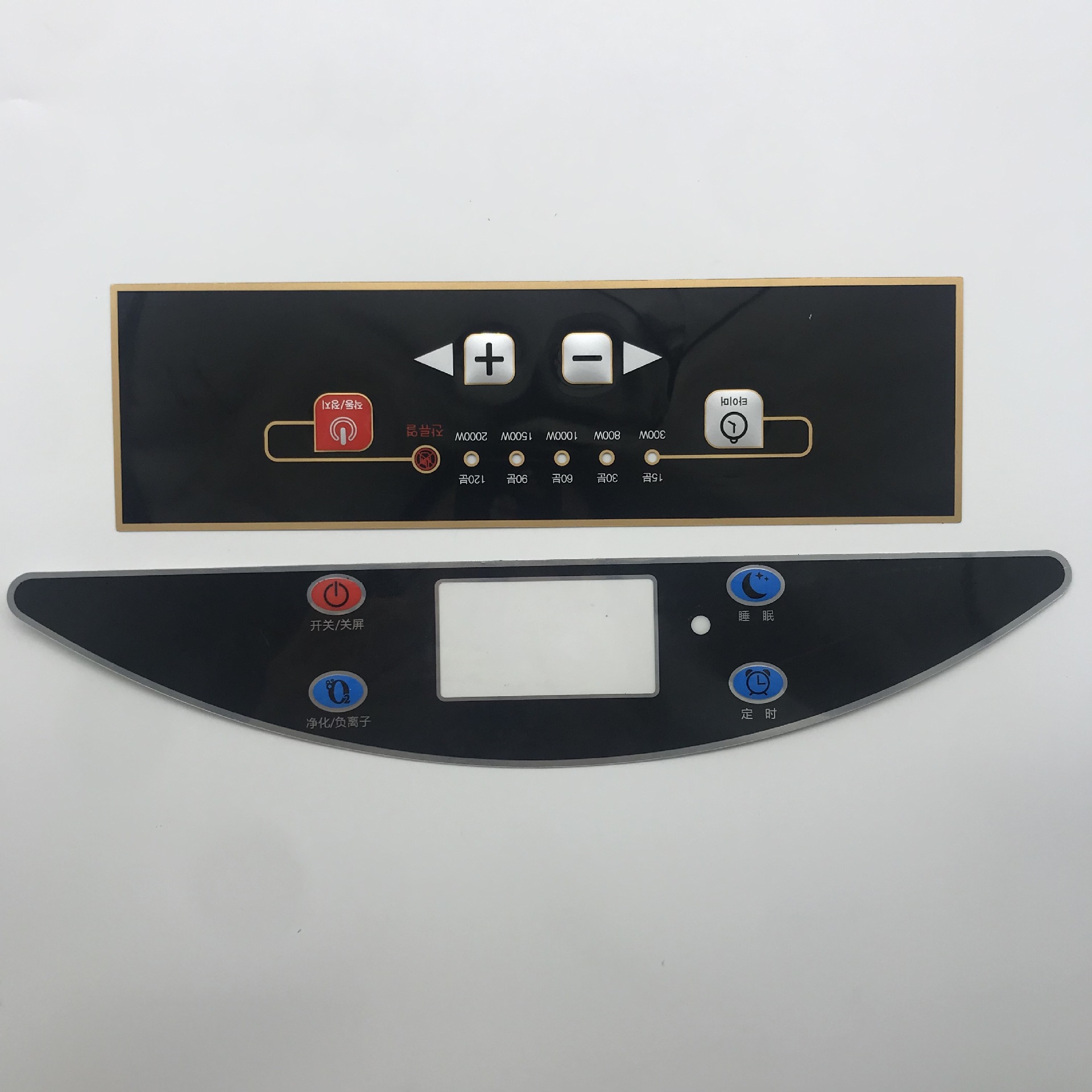 pvc家用电器控制面板贴 亚克力薄膜控制开关透视窗仪器面板贴批发