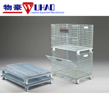 广州标准折叠式仓储笼常规尺仓库笼折叠铁筐生产批发蝴蝶笼批发