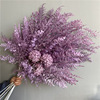 [Purple] Simulation Flower Wedding Wedding Flower Wisery Rose Misty Wedding Hall plastic decorative flower arrangement ceiling hanging