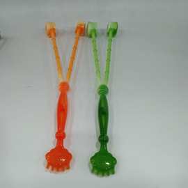 手动按摩锤双头按摩棒不求人痒痒挠颈腰椎经络拍敲背锤老头乐响捶