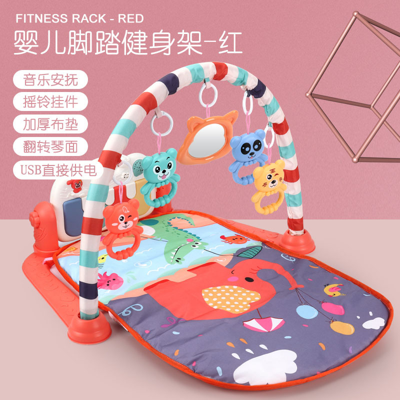 168-15 fitness rack rojo