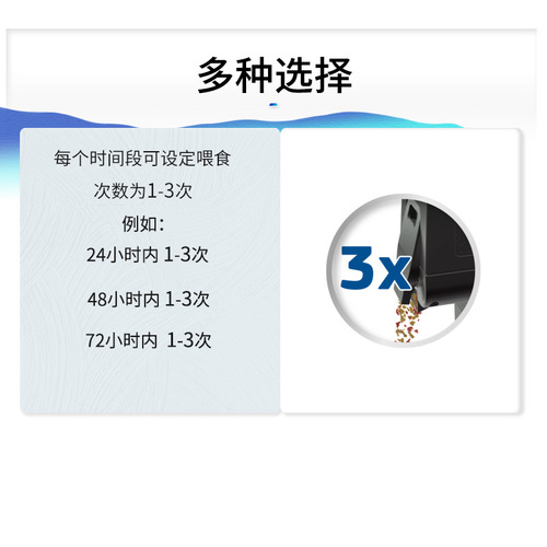 German black diamond fish feeder fish tank automatic feeder large capacity intelligent timed feeder can increase storage capacity for feeding