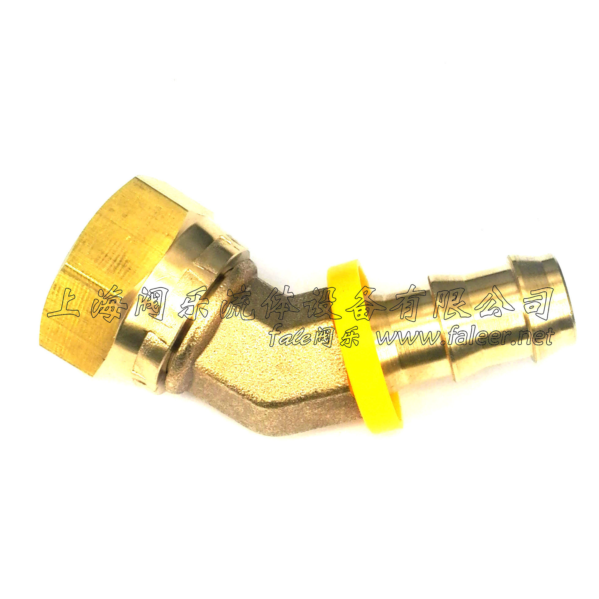 供应 黄铜宝塔接头 45°弯头 活接弯头 替代派克PARKER82系列接头