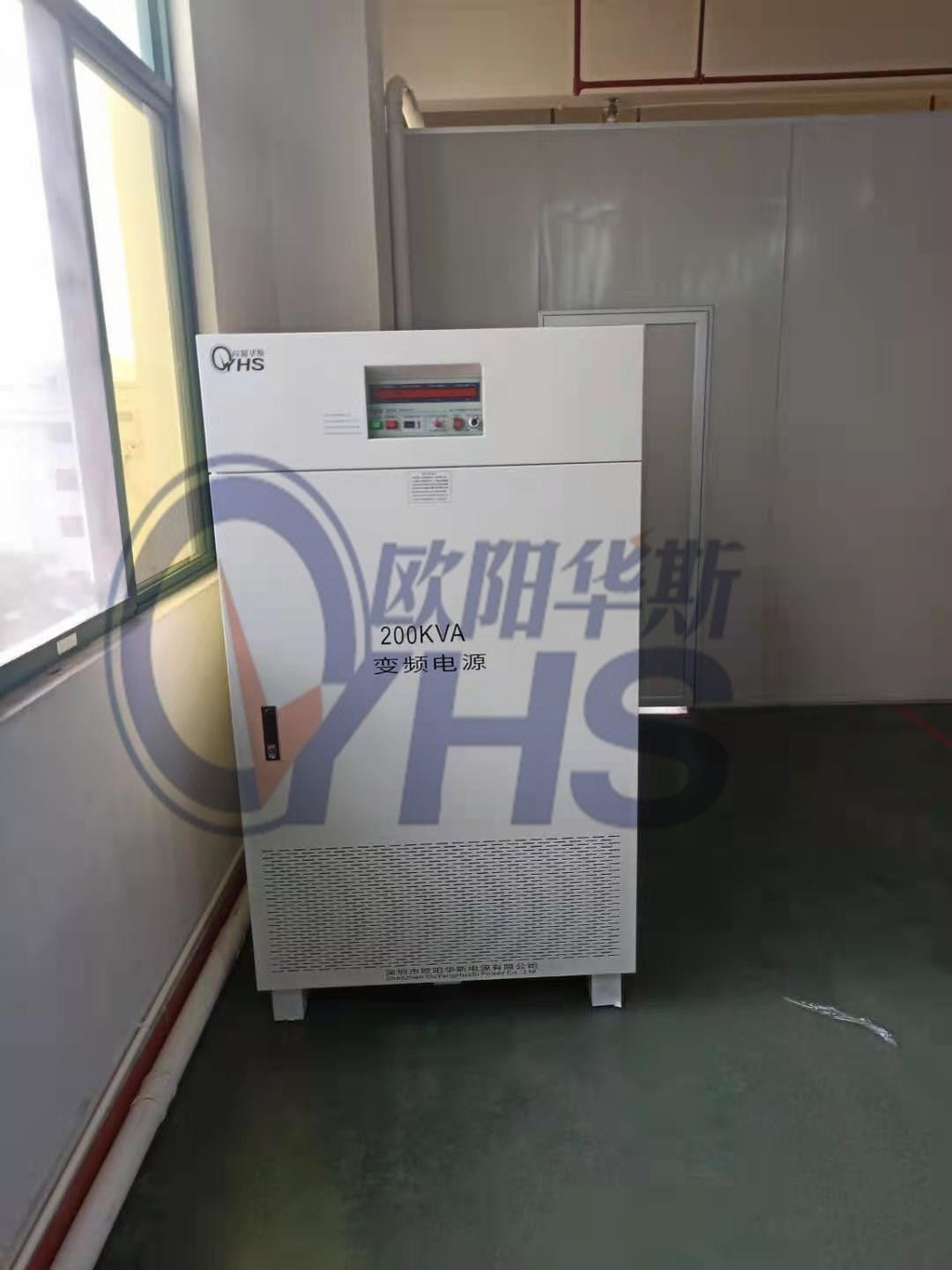 ŷ����˹����200KVA��Ƶ��Դ������ɽ�ҵ糧������60HZ��ʪ��
