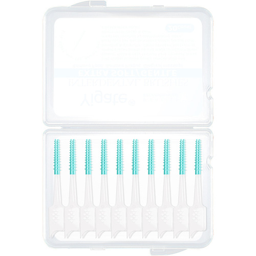 Medical interdental brush soft silicone adaptive interdental brushing gap brush soft-bristled cleaning correction braces brush 20 pieces