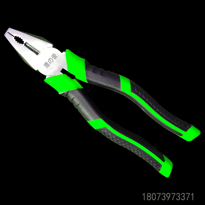 FUENTE fabricante de herramientas de hardware de 8 pulgadas de acero al carbono PVC mango plano Alicates de alambre vise