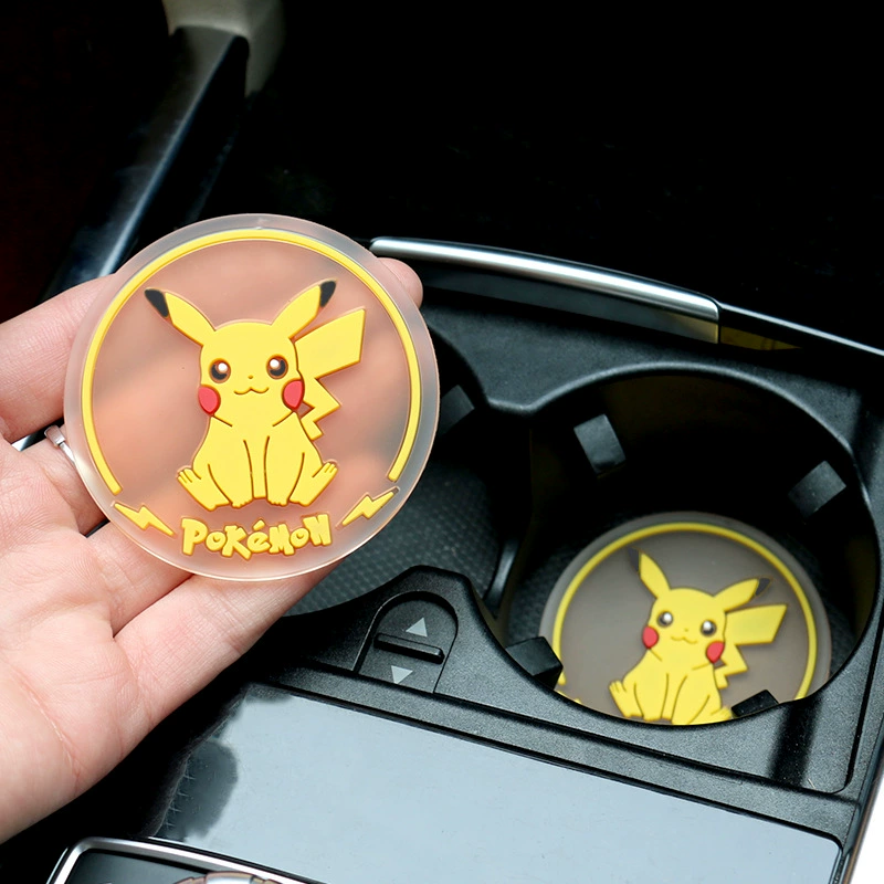 Автомобильный коврик для чашки Универсальный креативный милый коврик для хранения Автомобильный Противоскользящий коврик Украшения Прозрачная подставка