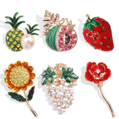 韓版流行水果彩葡萄時尚毛衣胸針配飾女士胸花百搭開衫學生款別針