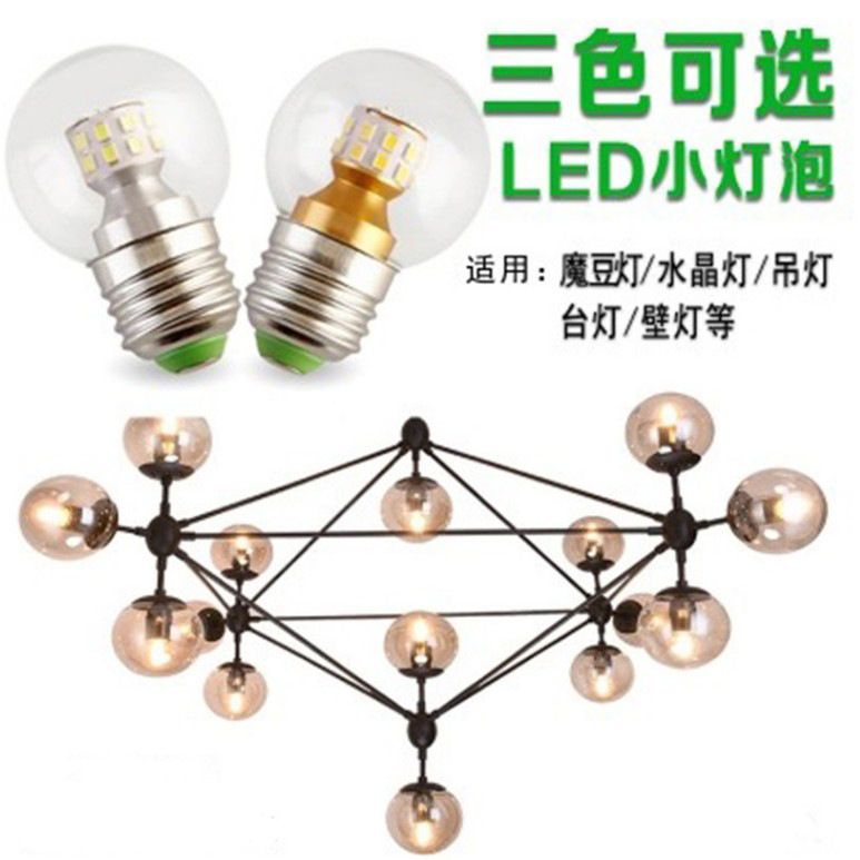 Bombilla LED Redonda Pequeña G45 de Suministro Directo de Fábrica, Bombilla de Luz de Color, Regulable con Triac de Tres Colores, Fuente de Luz para Lámparas de Araña