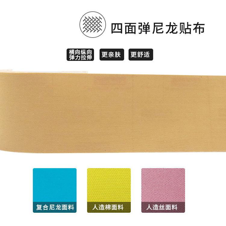 KINESIOTape parche muscular elástico de cuatro lados parche muscular de rodilla cinta deportiva almohadilla de codo parche de efecto interno