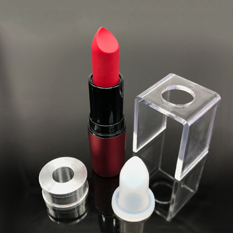 12.1 Aluminum Ring Silicone Lipstick Holder Demoulding Tool DIY Homemade Lipstick Set 3-Piece Lipstick Mold DIY
