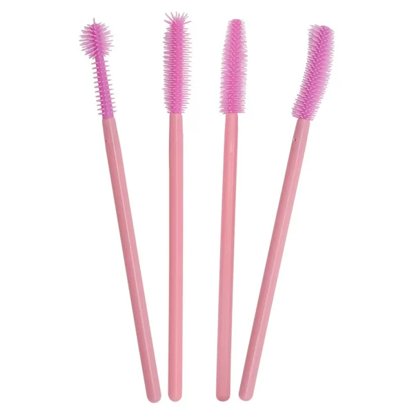 Wholesale Grafting Eyelash Disposable Silicone Brush 50 pc/Pack Portable Eyelash Curl Eyebrow Brush Eyelash Makeup Tools