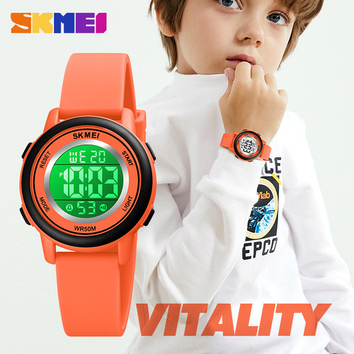 Colorful LED Clock Fashion Children's Electronic Watch Bestselling on Amazon Multifunctional Gift Watch for Boys and Girls Students