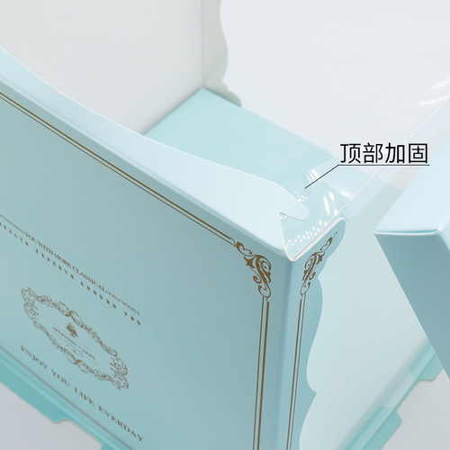 New internet celebrity Barbie translucent cake box 6/8/10/12 inch heightened birthday cake baking packaging box