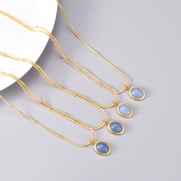Blue sapphire necklace