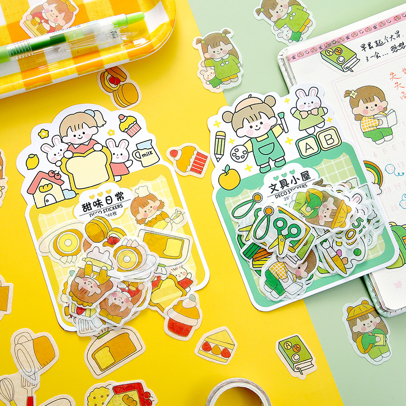Town Mi Mi Mi Handbook Pattern Paper Cartoon Patch Water Cup…