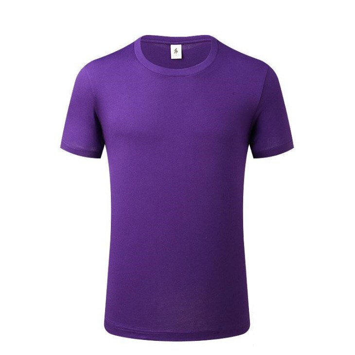 Sino-alemán BYB0001 camiseta de los hombres de verano de color sólido de algodón suelto de manga corta ropa de trabajo de publicidad camisa impresa personalizada LOGO