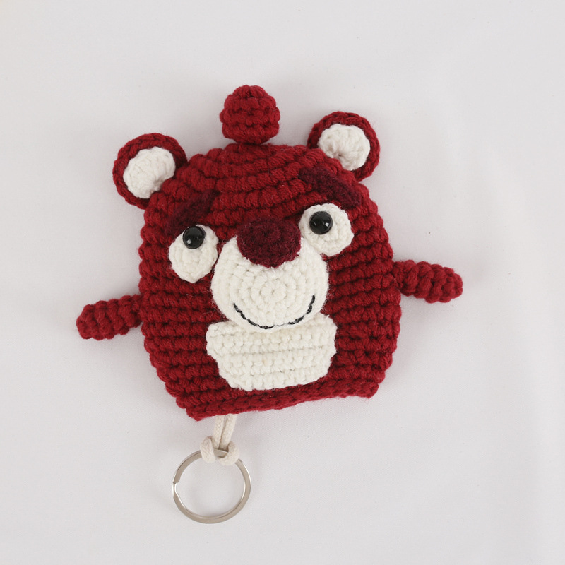 Wine red strawberry bear
