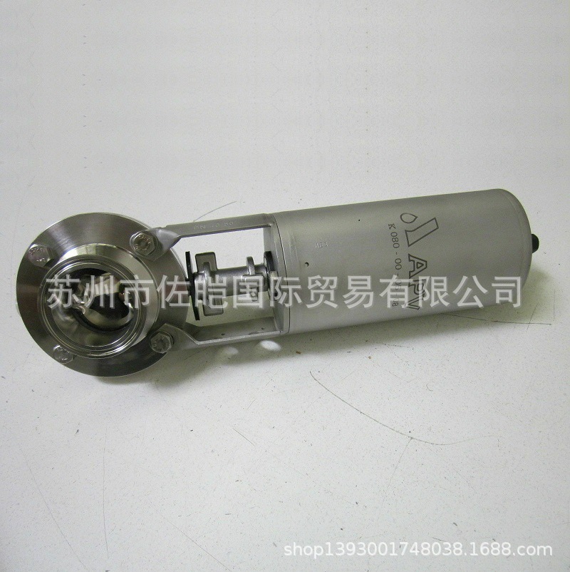 原装SPX公司APV品牌k080-00-05-08型号卫生级气动蝶阀 带气缸