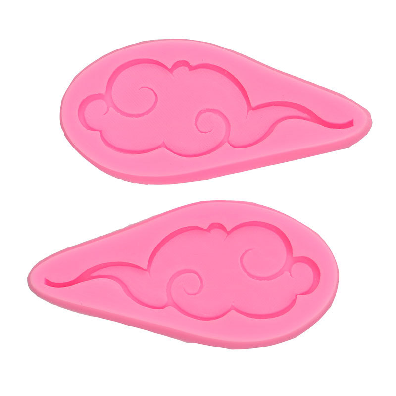 Molde de Nubes Auspiciosas Chinas de Silicona Decorativo para Pasteles de Cumpleaños y Chocolate