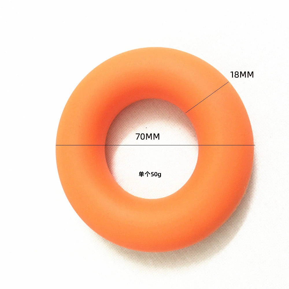 Silicone grip force O -shaped grip power ring decompression massage ring circular grip circle divided finger grip power