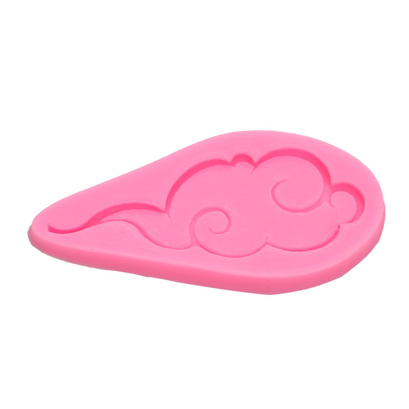 Molde de Nubes Auspiciosas Chinas de Silicona Decorativo para Pasteles de Cumpleaños y Chocolate