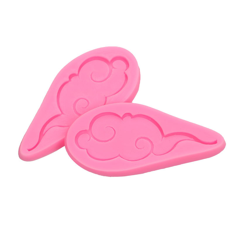 Molde de Nubes Auspiciosas Chinas de Silicona Decorativo para Pasteles de Cumpleaños y Chocolate