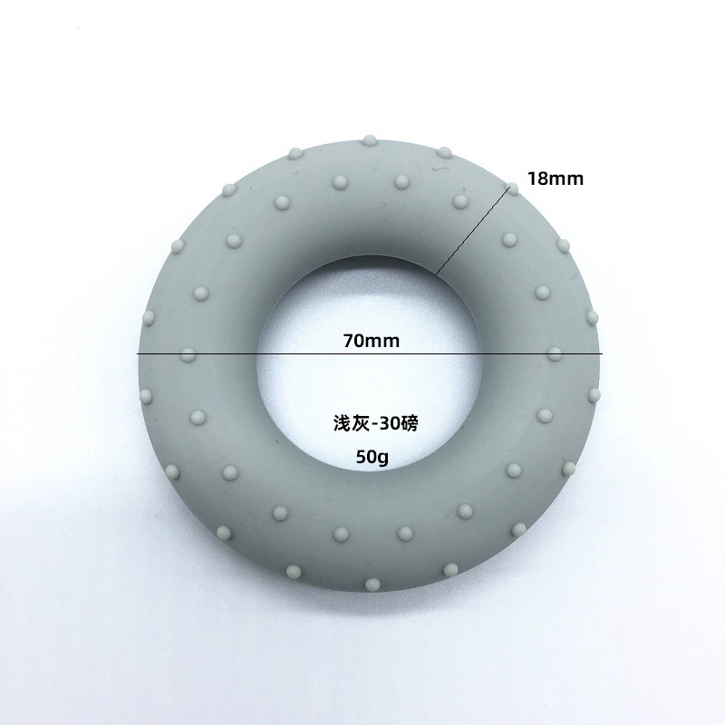 Silicone grip force O -shaped grip power ring decompression massage ring circular grip circle divided finger grip power