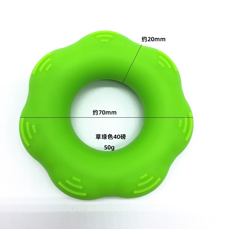 Silicone grip force O -shaped grip power ring decompression massage ring circular grip circle divided finger grip power