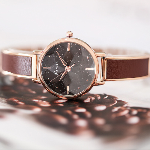 Kimio女表新款网红ins防水学生简约时尚潮流休闲大气女士手表