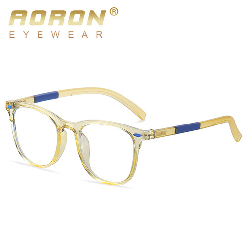 新款时尚儿童防蓝光眼镜男女平光镜TR护目镜彩色软镜架TR1001